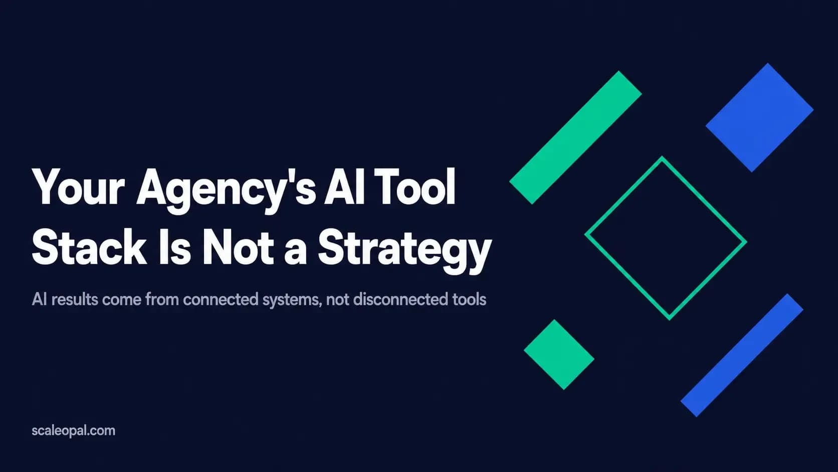 Your Agency's AI Tool Stack Is Not a Strategy
