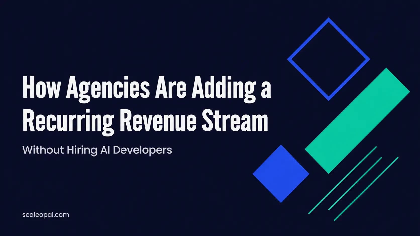 How Agencies Are Adding a Recurring Revenue Stream Without Hiring AI Developers